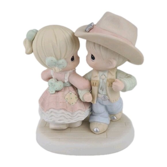 Precious Moments Praise the Lord and Dosie-Do Figurine Dancing 455733 - Picture 1 of 5